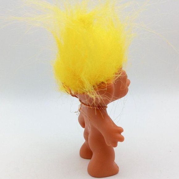 Vintage Troll Doll Uneeda Yellow Hair Collectible AS IS Toy Figurine Figure - Picture 7 of 15